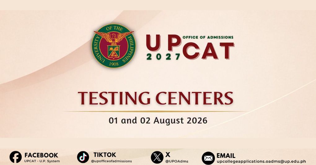 UPCAT 2027 TESTING CENTERS